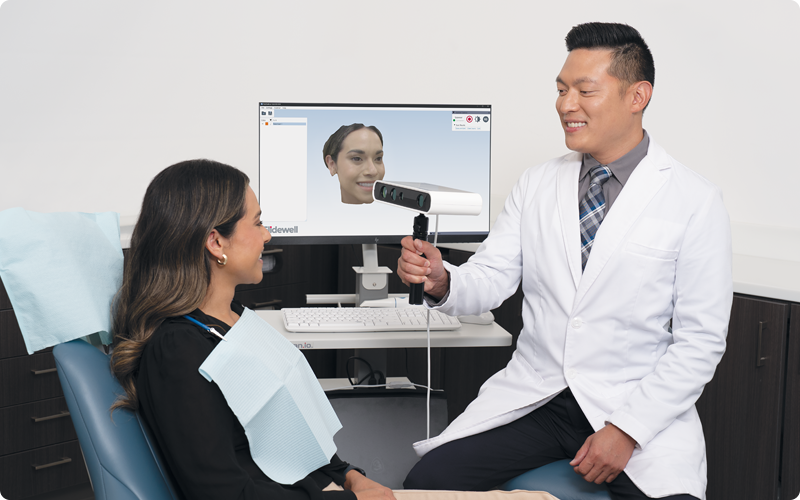 Clinical image - Dr Chi with patient